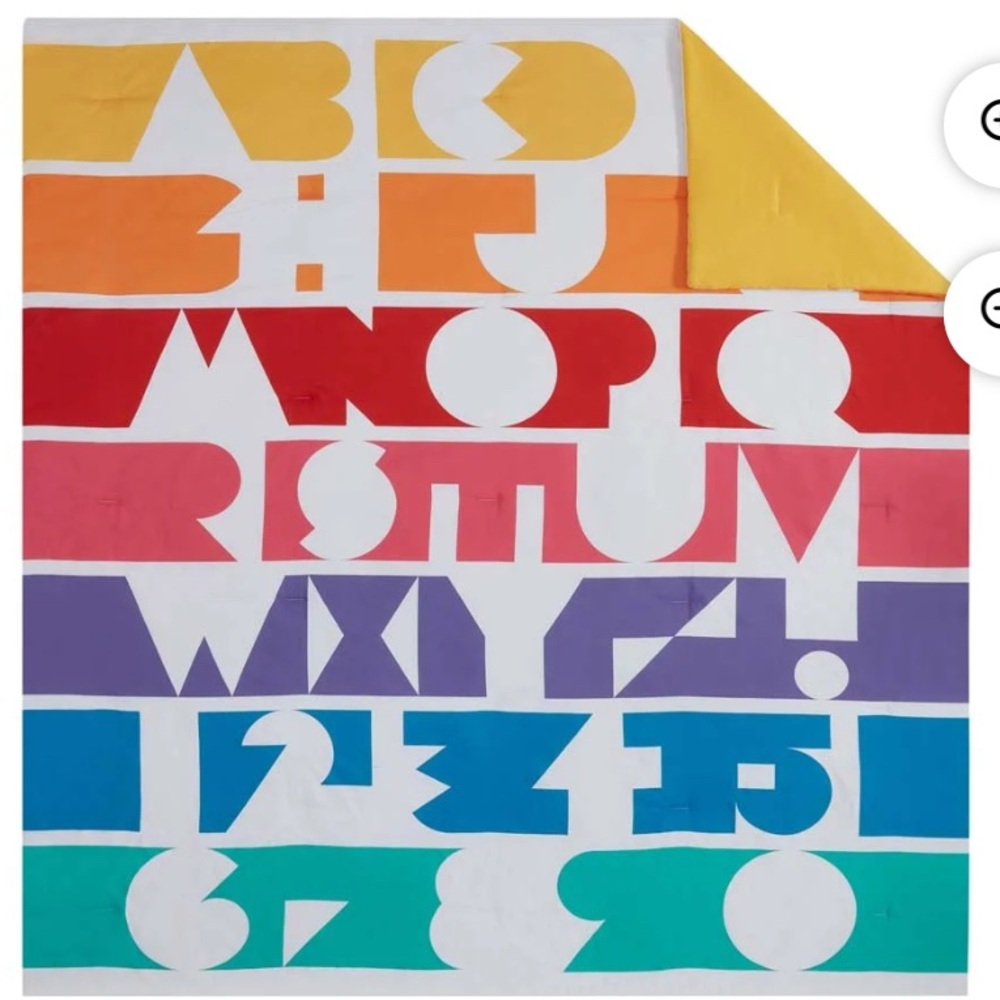 Colorful Alphabet Bedding Set - Picture 5 of 8